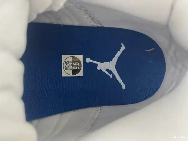 1st Kicks Shoes French 414571-164 Jordan 13 Blue Air 0614